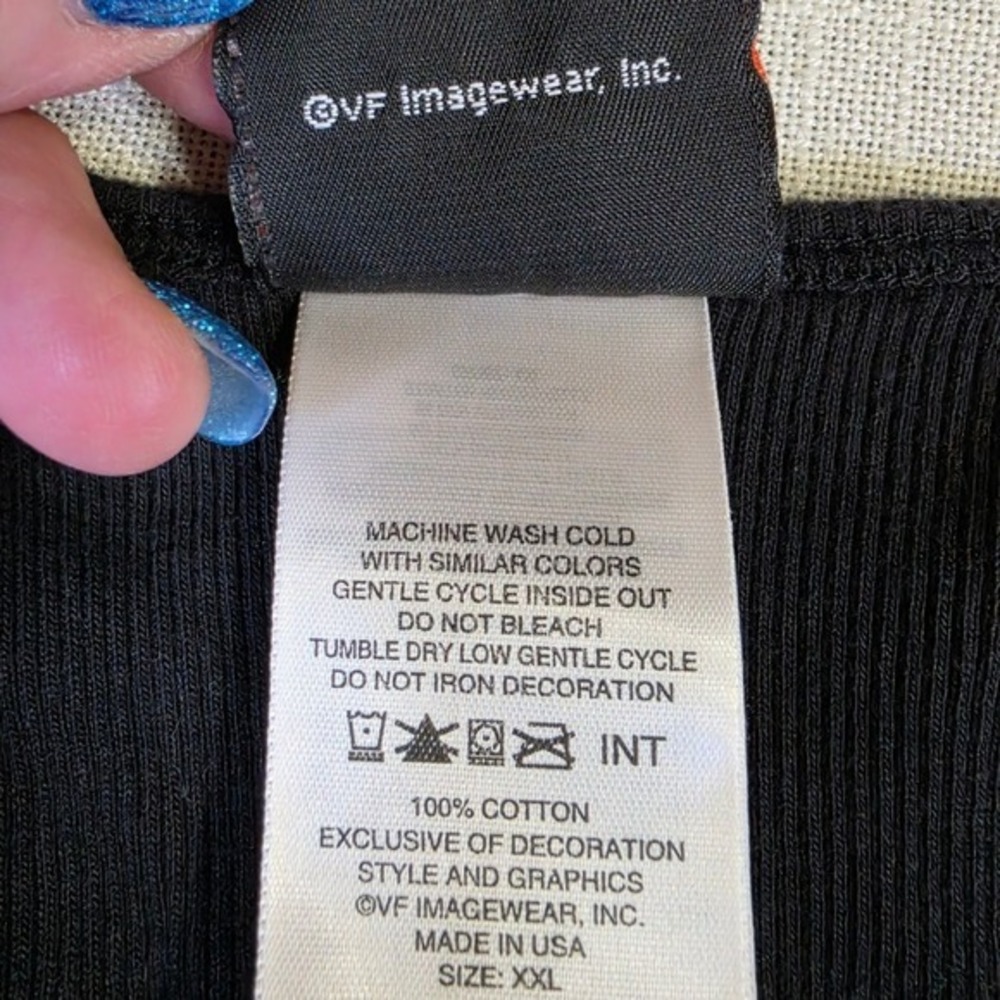 Harley-Davidson Rhinestone Logo Ribbed Tank Top Black XXL Barnett El Paso TX - Picture 4 of 6